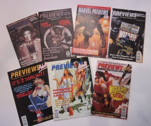 Seriekataloger 1997-2005 DC, Marvel, Adult, Dark Horse etc