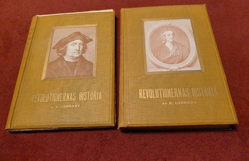 Revolutionernas historia x 2st böcker - KOMPLETT, år 1914 - A. Conrady.