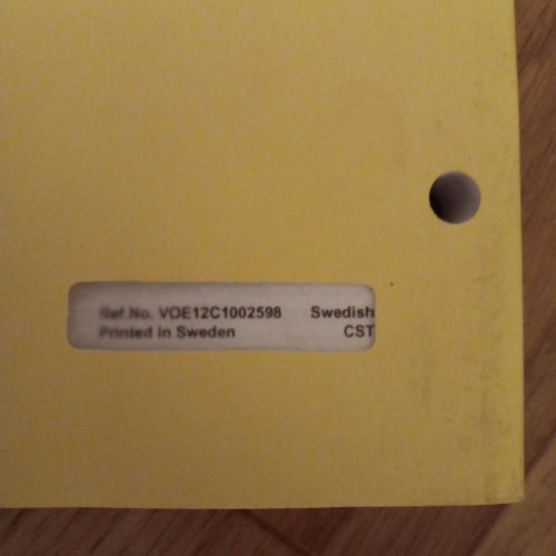 VOLVO CONSTRUCTION EQUIPMENT INSTRUKTIONSBOK EW140C/EW160C/EW180C