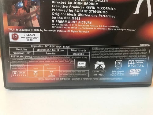 DVD - SATURDAY NIGHT FEVER - (JOHN TRAVOLTA) / NÄSTAN NYSKICK