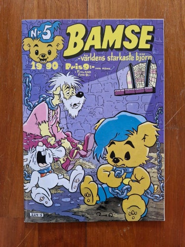Bamse – Nr 5, 1990 – Mycket gott skick (VF+/NM-)