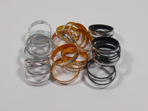 300st Aluminium-Ringar - Blandade Färger