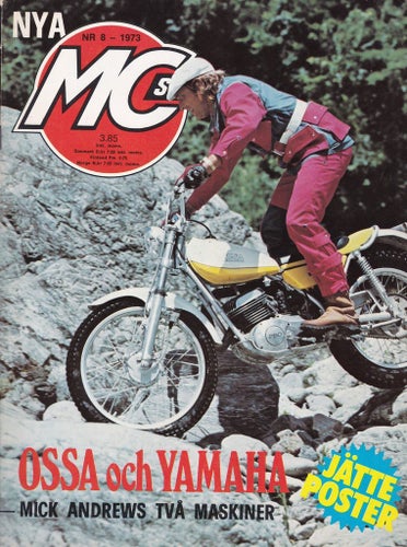 Mc Sport 1973-8 König Stor Test.Yamaha TY 250.Motocross 500