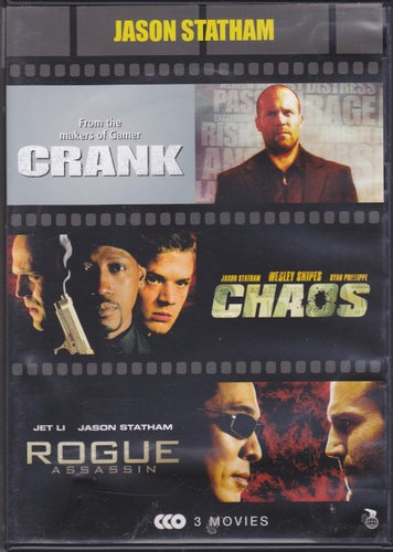 DVD 3i1 / Crank + Chaos + Rogue Assassin / Jason Statham / Nära nyskick