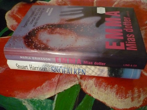 BOK, 2 STYCKEN BÖCKER, STUART HARRISON: SNÖFALKEN, MARIA ERIKSSON: EMMA - MIAS D