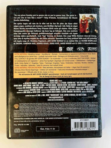 Any given sunday (1999) Al Pacino 2-disc DVD