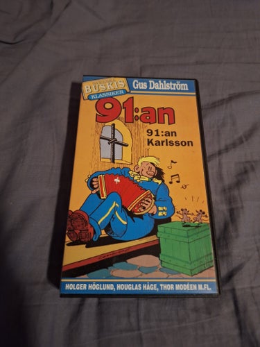 91:an Karlsson VHS - Svenska Buskis Klassiker med Gus Dahlström