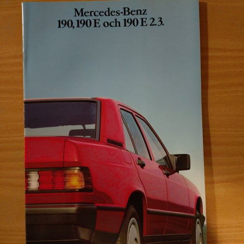 Mercedes-Benz 190, 190 E, 190 E 2.3 Broschyr 1986