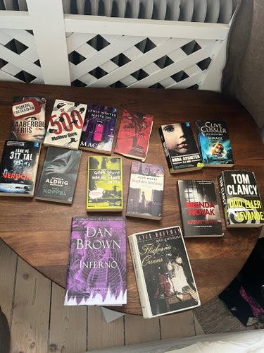 Bokpaket böcker blanande bla.a thriller