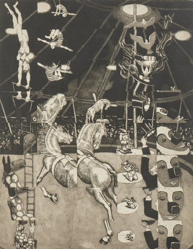 Gunnar Söderström - Etsning - Cirkus
