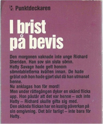 I BRIST PÅ BEVIS - ANTHONY GILBERT