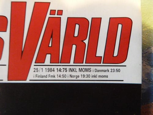 TEKNIKENS VÄRLD, 25/01 1984, NR 3,