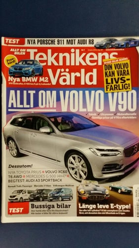 Teknikens Värld 7 2016: Renault Trafic Passenger, VW Multivan, Mercedes V-klass