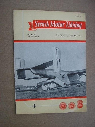 SMT Svensk Motor Tidning 1953 Nr. 4 Monte - Rally