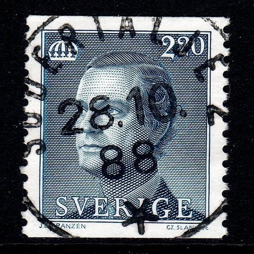 F.1483, 2.20 kr Carl XVI Gustaf typ III, SÖDERTÄLJE 228-10-88 [B/SÖ], prakt