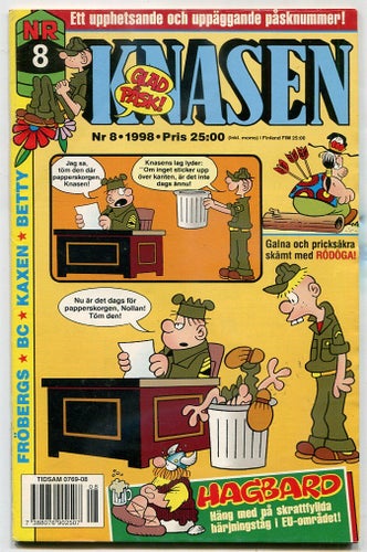 Knasen 1998 nr 8 Sam & Silo, Rödöga, Fröbergs, Kaxen, Betty