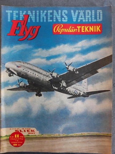 Teknikens Värld 11 1948: Teknik (Vanadisbadet), Bil (Bentley), Flyg (Northrop)