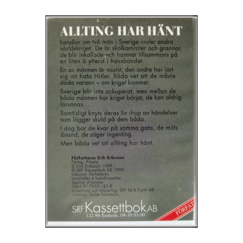 Erik Eriksson: Allting Har Hänt