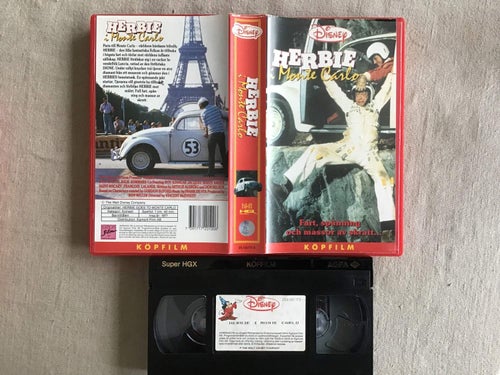 HERBIE I MONTE CARLO VHS WALT DISNEY