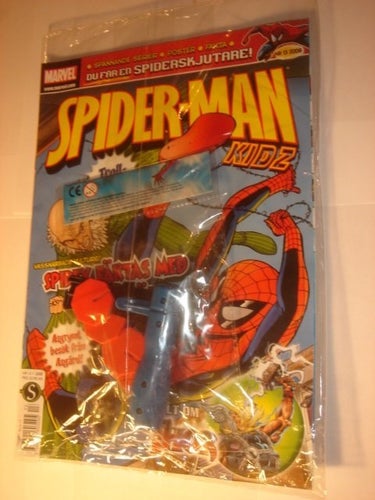 SPIDERMAN I ORIGINAL PLAST med leksak 2008 13SPIDERSKJUTAR