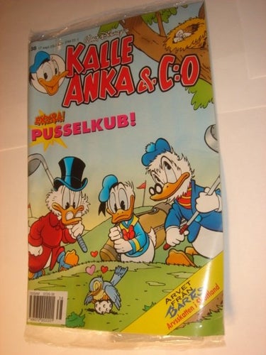 KALLE ANKA & Co I ORIGINAL PLAST leksak 2001 38 PUSSELKUB