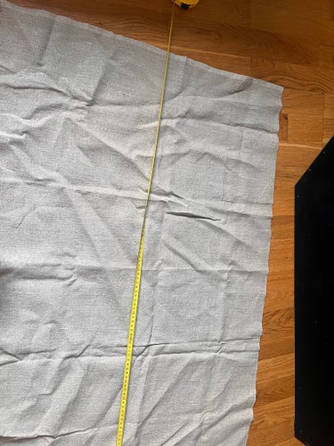 Grå tygbit kvalitet 140*62