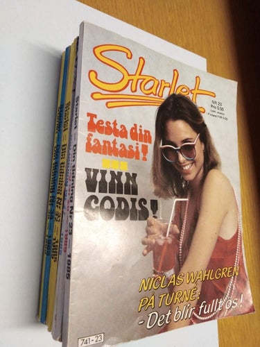 Starlet 1985 nr 23 idolbild Niclas Wahlgren. i närbild Chaka Khan