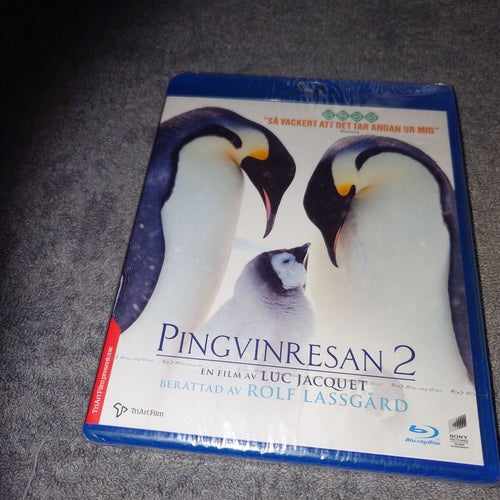 Pingvinresan 2 (inplastad, Blu-ray), av Luc Jacquet - berättarröst Rolf Lassgård