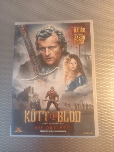 Kött och Blod. Rutger Hauer, Jennifer Jason Leigh. Paul Verhoeven. Studio S.