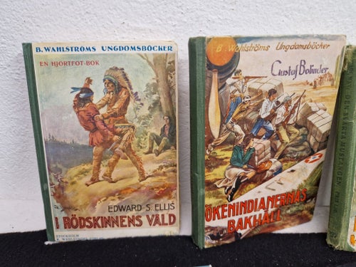 Diverse Ungdomsböcker Rödskinnens Våld av Edward S. Ellis, B. Wahlströms
