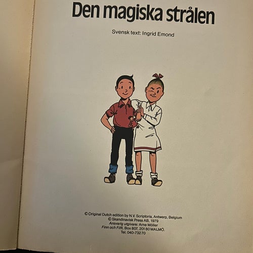 Finn och Fiffi: Den magiska strålen av Willy Vandersteen, 1979