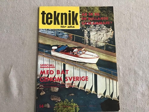 TEKNIK FÖR ALLA NR 14 1964 GÖTAKANAL,MG MIDGET MK II,SOVJET SATELLIT,HELIKOPTER