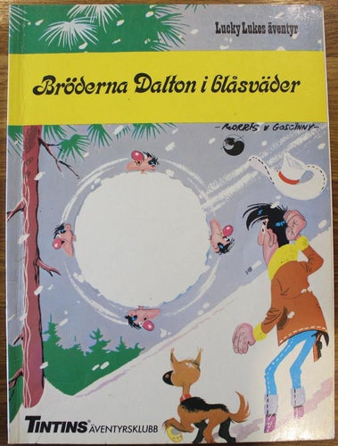 LUCKY LUKE ALBUM NR 25 Bröderna Dalton i blåsväder 1987