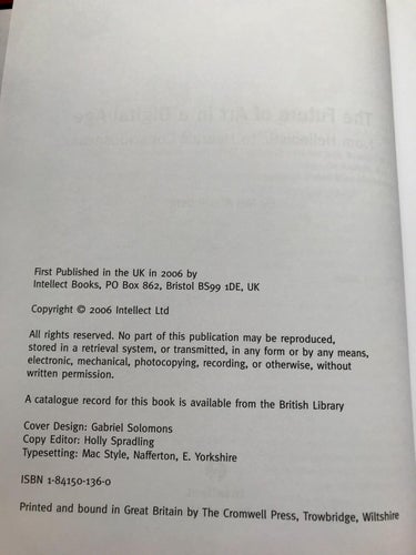 THE FUTURE OF ART IN A DIGITAL AGE Mel Alexenberg 2006