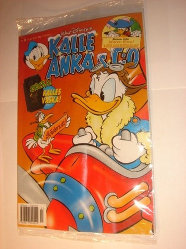 KALLE ANKA & Co I ORIGINAL PLAST leksak 2001 3 KALLES VÄSKA