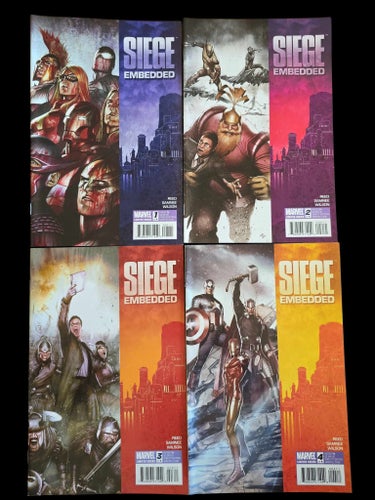 Siege Embedded (2010 Marvel) #1-4 Complete Crossover
