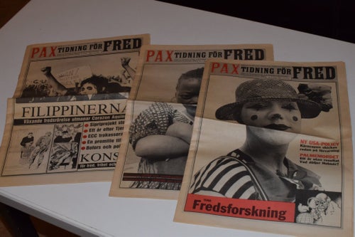 3 st Pax Tidning för fred nr 3 4 5 1987