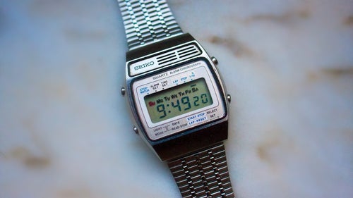 Seiko Quartz Alarm-Chronograph A158-5000 Digital Klocka