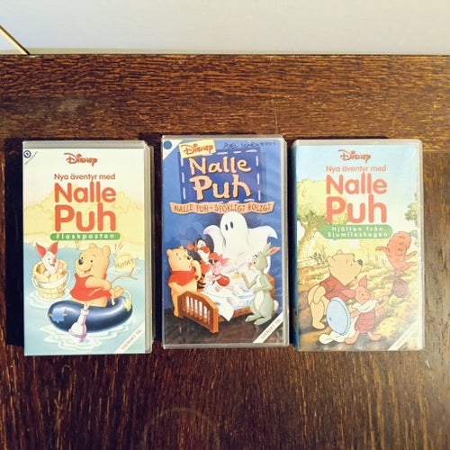 Nalle Puh VHS-filmer - 3-pack