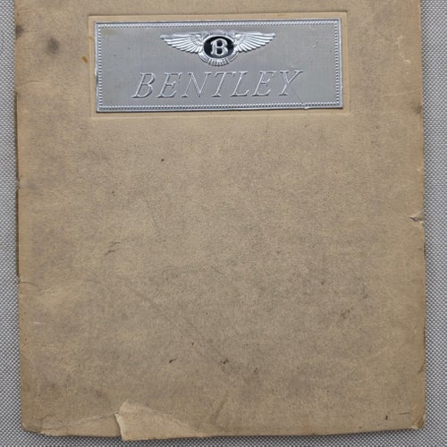 MUSEAL RARITET! 1951 Bentley Mark VI broschyr med färgplanscher