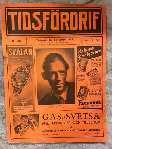 Köp nu! - Tidsfördrif, Torsdag 8 december 1949