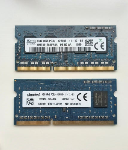 RAM-minnen 2 X 4GB DDR3L 12800S SO-DIMM