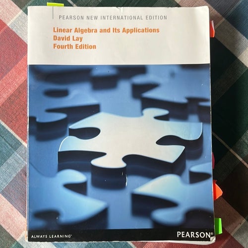 Linear Algebra and Its Applications av David Lay, Fjärde upplagan