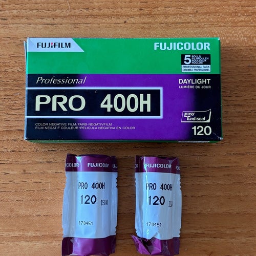 Fuji Pro 400H mellanformat 120 film