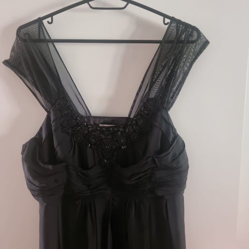 Monsoon svart klänning, storlek EUR 44, 100%silk