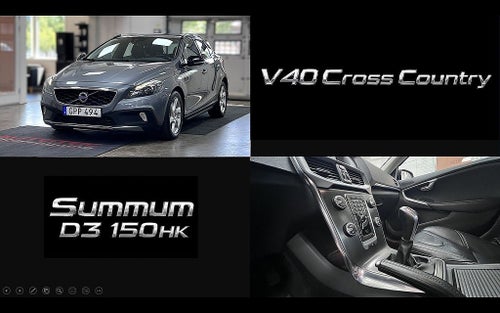 Volvo V40 Cross Country D3 Manuell, 150hk, 2015