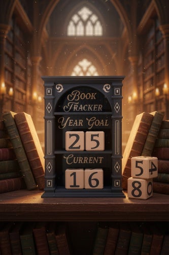 Spellbound book Counter Svart