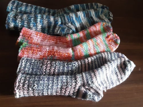 Raggsockor nya hemstickade barnsockor2/4år