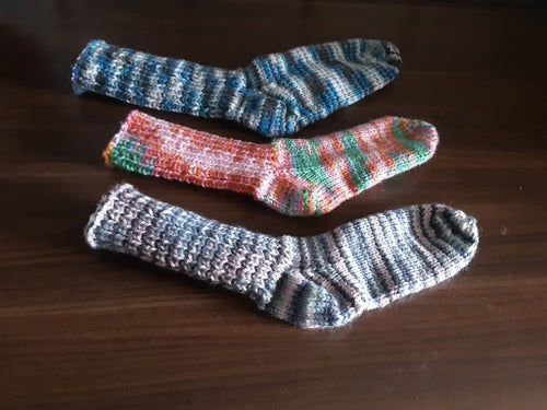 Raggsockor nya hemstickade barnsockor2/4år