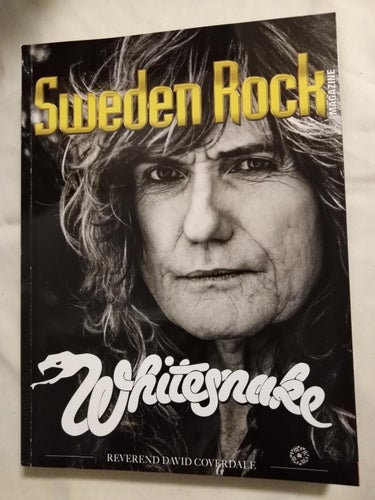 Sweden Rock Magazine 2019 nr 4 Whitesnake Pristine Megadeth Gillan Fortune